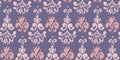 Playful rosy and violet classic seamless pattern