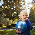 Playful smiling kid