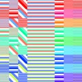 Playful striped colorful beach pattern