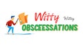 Witty Obsessions banner, for creative and engaging content. vector design Generative AI Royalty Free Stock Photo