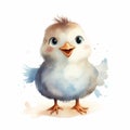 Playful Watercolor Chicken With Inventive Character Design