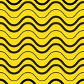 Playful waves seamless pattern