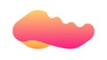 Playful Wavy Orange Gradient Shape, vector design Generative AI Royalty Free Stock Photo