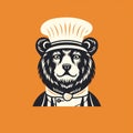 Chef Bear Logo Design Illustration - Creative And Unique Vector Art