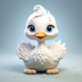 Little Cute Swan Doll - High-quality 4d Character With Fantasy Style