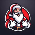 A playful and whimsical Santa Claus mascot logo Design.