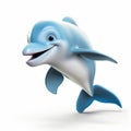 Playfully Conceptual Dolphin High Resolution 3d Lively Movement Portrayal