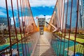 Playground bridge in Chicago Maggie Daley park Royalty Free Stock Photo