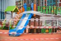 Playground for children is closed for quarantine due to the coronavirus pandemic Royalty Free Stock Photo