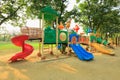 Playground for children On a sunny day