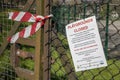 Playground Closed Poster in Sheffield