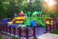 Playground colorful big toy for children or garden Royalty Free Stock Photo