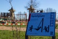 Playground cordoned off because of the corona virus.