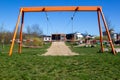 Playground cordoned off because of the corona virus.