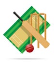 Playground for cricket vector illustration