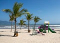 Playground on an empty beach in Da Nang, Vietnam Royalty Free Stock Photo