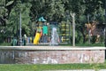 Playground with fountain Royalty Free Stock Photo