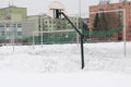 Playground on housing estate Royalty Free Stock Photo