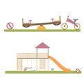 Playground infographic elements vector.