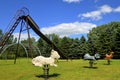 Playground jungle gym and school yard play equipment Royalty Free Stock Photo