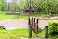 Playground nature park spacious Royalty Free Stock Photo
