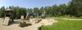Playground panorama Royalty Free Stock Photo