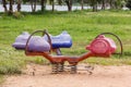 Playground in Park Royalty Free Stock Photo