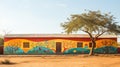 playground primary school building Royalty Free Stock Photo