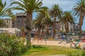 Playground at the promenade in Swakopmund. Namibia, panorama Royalty Free Stock Photo