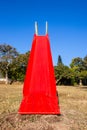 Playground Childrens Slide Chute Red Blue Royalty Free Stock Photo