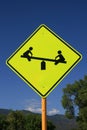 Playground road sign