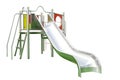 Playground Slide Isolated on White Royalty Free Stock Photo