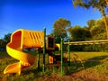 Playground At Sunset Royalty Free Stock Photo