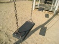 Playground Swings alone empty
