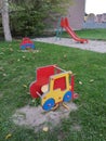 Playground toys outside kids place Royalty Free Stock Photo