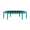 Playground trampoline icon, flat design Royalty Free Stock Photo