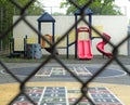 Playgrounds Closed For Safety and Quarantine for Covid 19 Protection NYC Royalty Free Stock Photo