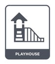 playhouse icon in trendy design style. playhouse icon isolated on white background. playhouse vector icon simple and modern flat