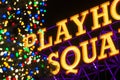 Playhouse sign Christmas Royalty Free Stock Photo