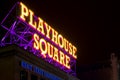 Playhouse Square sign Royalty Free Stock Photo