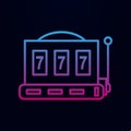 Playing apparatus nolan icon. Simple thin line, outline  of casino icons for ui and ux, website or mobile application Royalty Free Stock Photo