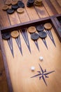 Playing backgammon Royalty Free Stock Photo