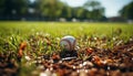 Playing baseball on a green field under the summer sunlight generated by AI Royalty Free Stock Photo