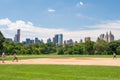 Playing baseball