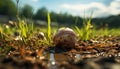 Playing baseball on a sunny green field generated by AI Royalty Free Stock Photo