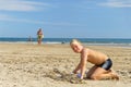 Playing on the beach 4 Royalty Free Stock Photo