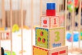 Playing blocks Royalty Free Stock Photo