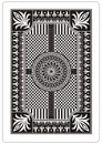 Playing card back side 62x90 mm Royalty Free Stock Photo