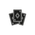 Playing card illustration - casino symbol - playing cards sign