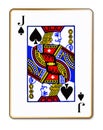 Jack Spades Isolated Playing Card